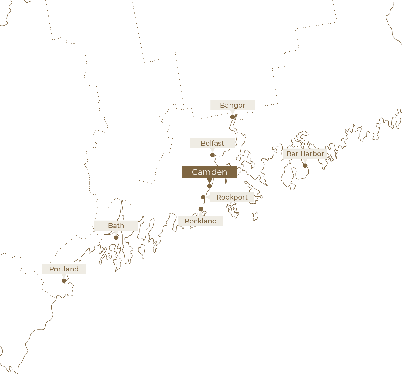 Camden map of Surrounding Area