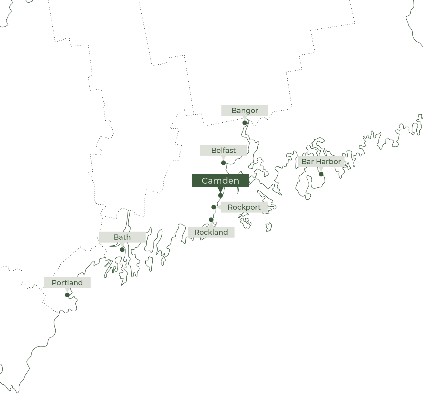                  Camden map of Surrounding Area                        