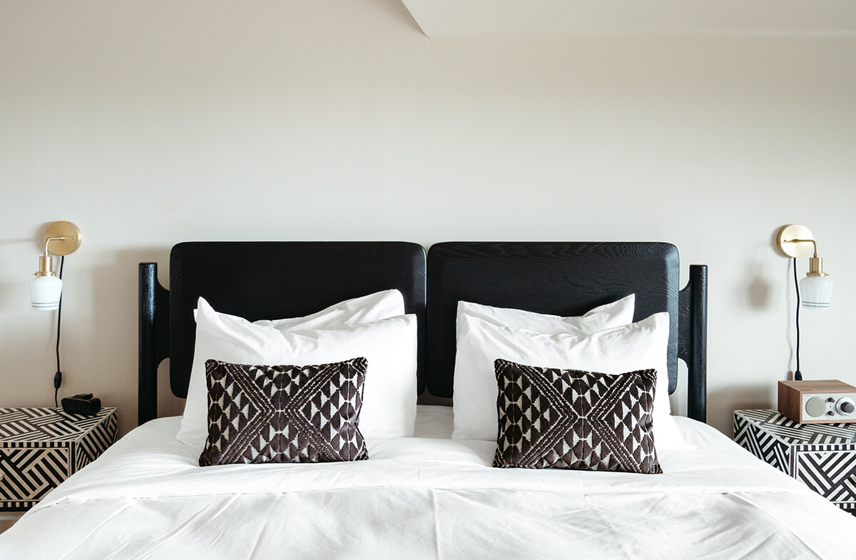 bed in Balmoral guest room