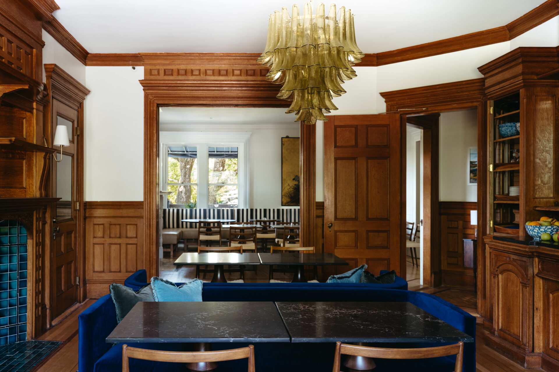 The Norumbega dining room